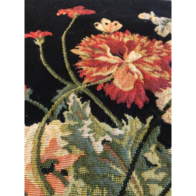 French Large Vintage Hanging French Tapestry Wall Art For Sale - Image 3 of 11