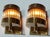 Pair Skyscraper Vintage Art deco light Old Lamp Wall Sconces Fixture Brass & Clear Glass Rod Ship Light Excellent Working...