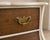 Contemporary Baker-Vintage French Provincial Three-Drawer Dresser | Sculpted Cream & Rich Walnut For Sale - Image 3 of 4