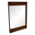 Vintage Mid Century Modern Walnut Wood Mirror by Stanley Furniture For Sale