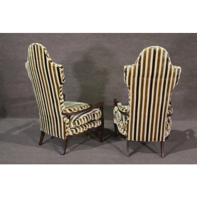 Mid 20th Century Pair of Mid-Century Throne Chairs - 2 Pieces For Sale In Philadelphia - Image 6 of 12