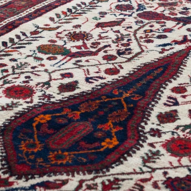Vintage Hand-Knotted Rug with Tree of Life Design, 1960s For Sale - Image 3 of 8