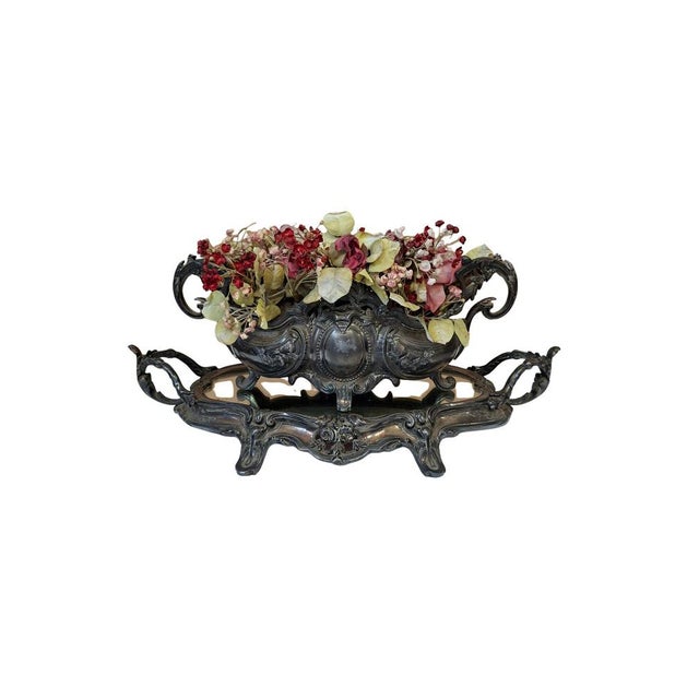 Antique Centerpiece with Mirror, 1900s For Sale - Image 3 of 18