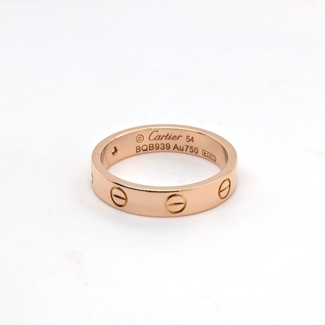 Cartier "Love" Ring With a Single Diamond in 18k Rose Gold - Size 6.75 For Sale In Phoenix - Image 6 of 10