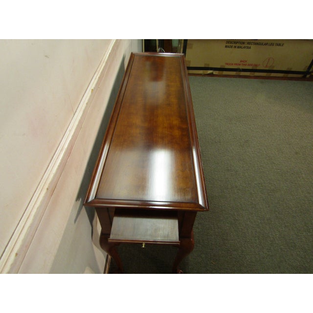 Wood Statton Solid Cherry Console Table For Sale - Image 7 of 9