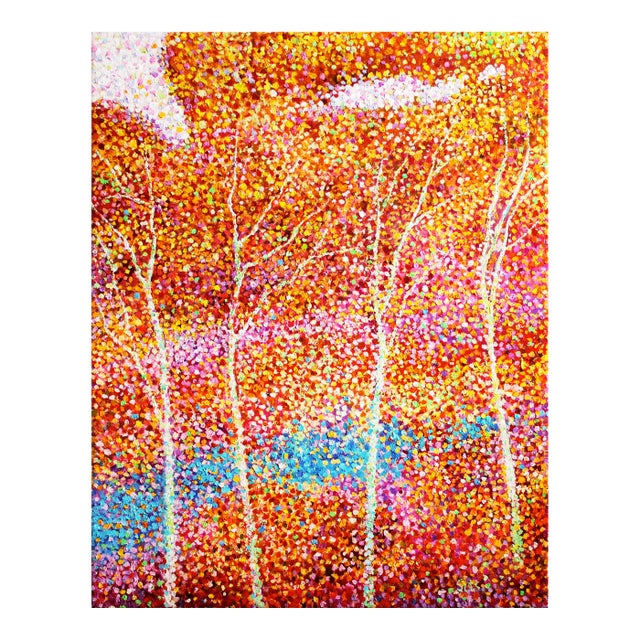 Artist Andrei Sitsko "Autumn Colors" Modern Original Painting For Sale