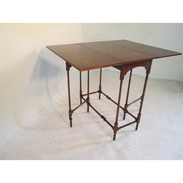 1940s Traditional Baker Drop Leaf Mahogany End Table Chairish
