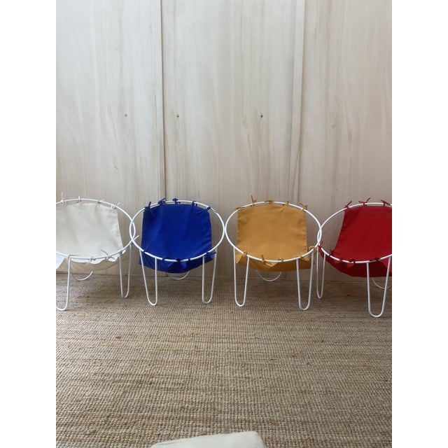 Vintage French Outdoor Armchairs, 1950s, Set of 4, in Flawless conditions. Designed 1950 to 1959