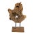 Late 20th Century Vintage Driftwood Root Slice Heavy Slab Sculpture on Stand 28" For Sale