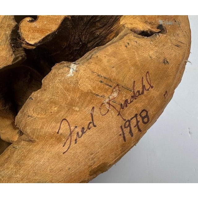 Late 20th Century Sculptural Cypress Root Landscape Coffee Table Base by Fred Lindahl, 1978 For Sale - Image 5 of 9