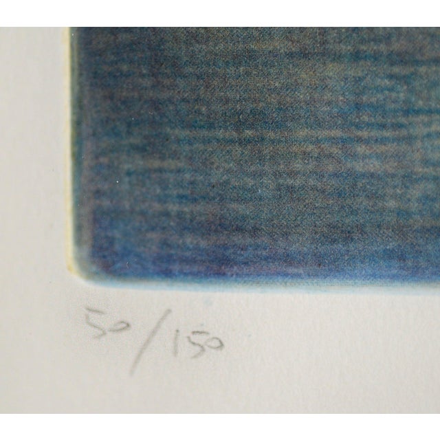 1990s "Haven III" - Large Scale Lakeside Grassland Landscape Lithograph, 50/150 For Sale - Image 9 of 9