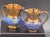 19th Century English Copper Lustreware Cobolt Blue Enamel Bands & Hand-Painterd Motifs 6 Piece Set For Sale - Image 15 of 18