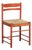 Vintage Wooden Chair with Woven Cane Seat, 1970s For Sale