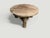 Andrianna Shamaris Antique Teak Wood Round Side Table or Stool For Sale - Image 4 of 5