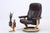 Stressless “Consul” recliner with footstool in a classic, understated form and clean Scandinavian lines. Leather, wooden...
