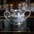 Antique late-19th century indian (madras) solid silver double handled very large sugar bowl, beautifully decorated with a...