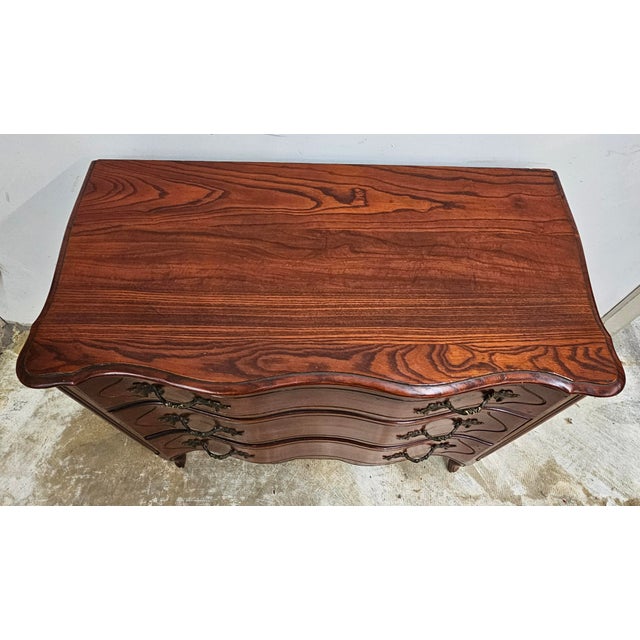 Mid 20th Century Tomlinson Furniture Mid-Century Provincial Oak Secretary Chest of Drawers For Sale - Image 5 of 11