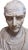 Vintage Monumental marble bust of Julius Ceasar. Bust has been honed and it very heavy.