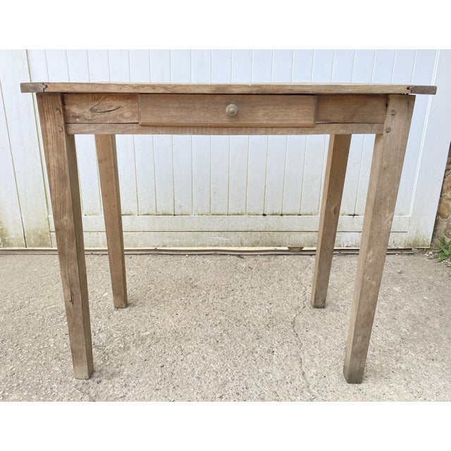 Rustic Vintage Desk in Oak, 1920s For Sale - Image 3 of 18