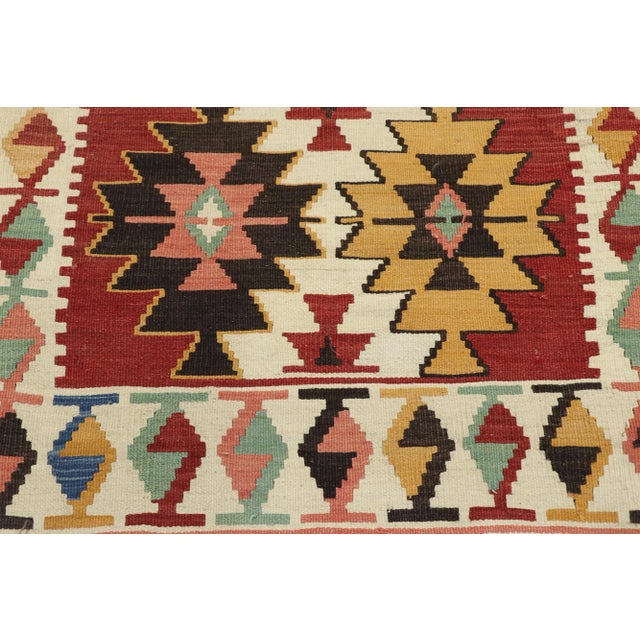 Vintage Persian Shiraz Kilim Rug - 03'00 X 04'07 For Sale - Image 4 of 9