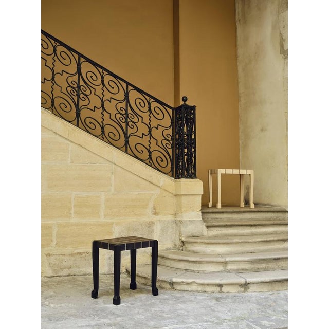 Hooves Side Table in Ivory Wood by Veermakers For Sale - Image 4 of 9