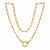 A beautiful late Victorian yellow gold fob link necklace, featuring an elegant elongated link design with a refined,...