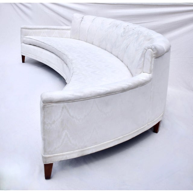 Mid-Century Modern Mid Century Modern Serpentine Crescent Sofa Attributed to Harvey Probber For Sale - Image 3 of 13