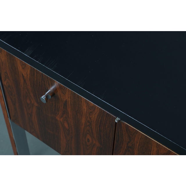 Black 1970s Rosewood Credenza Case Piece by Herman Miller for Biltrite Canada For Sale - Image 8 of 13