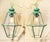 exquisite pair of vintage, geometrically-styled hanging lanterns. These fixtures blend timeless elegance with...