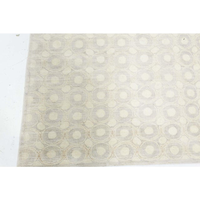 Early 21st Century Contemporary Circular Design Handmade Silk Rug by Doris Leslie Blau For Sale - Image 5 of 7