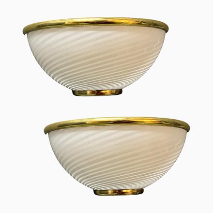 Murano Glass Sconces from Venini, 1970s, Set of 2 For Sale - Image 9 of 9