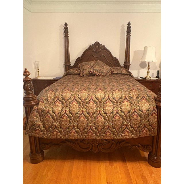 Traditional 1990s Pulaski Solid Mahogany Edwardian Bedroom Suite – Nashville, Tn For Sale - Image 3 of 11