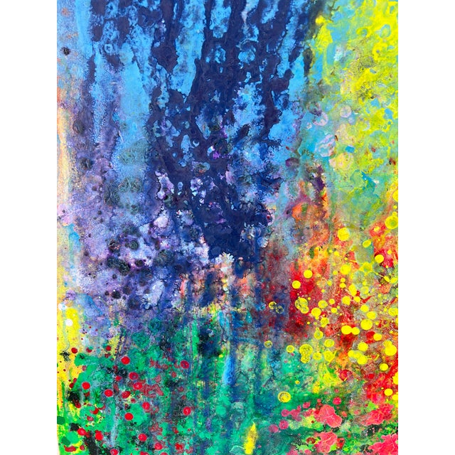 "Garden Series #4" - Abstract Expressionist Composition in Acrylic on Canvas Vibrant and expressive composition by...