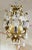 Gold Italian Hollywood Regency Gilt Tole Chandelier With Crystal Droplets For Sale - Image 8 of 8