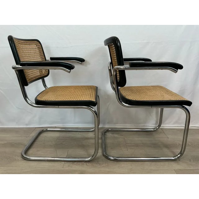 1970s Marcel Breuer Cesca Chairs - Pair For Sale - Image 5 of 5