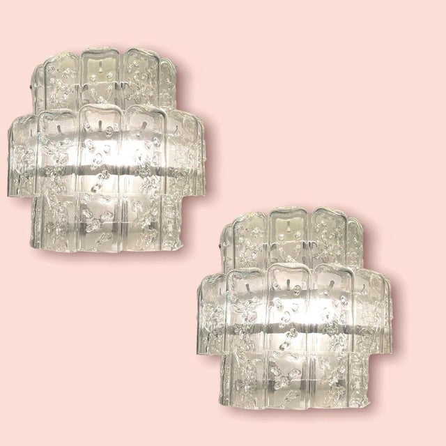 Toni Zuccheri Italian Murano Glass Sconces by Toni Zuccheri, Set of 2 For Sale - Image 4 of 12
