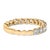 Experience the unending circle of love with this exquisitely crafted wedding band, forged from radiant 14k yellow gold and...