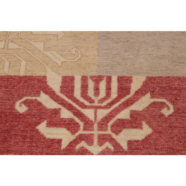 Textile Boho Chic Gabbeh Tan/Beige Wool Rug - 9'0'' X 11'0'' For Sale - Image 7 of 10