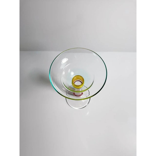 1990s Vintage Postmodern Glass Vase from Leonardo, 1990s For Sale - Image 5 of 6