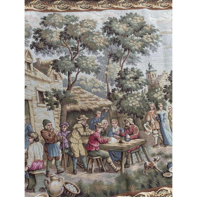 Vintage French Jacquard Tapestry, 1970s For Sale - Image 11 of 18