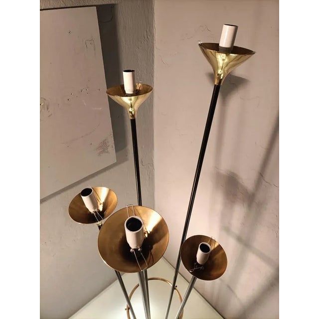 Iron, Brass & Marble Alberello Floor Lamp from Stilnovo For Sale - Image 15 of 18