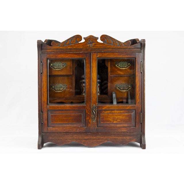 Edwardian Pipe Holder in Oak, 1890s For Sale - Image 13 of 13