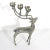 Mid-Century Modern Mid Century Modern Silver Reindeer Candle Holder Candelabra Christmas For Sale - Image 3 of 9