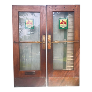Vintage Reclaimed Art Deco Doors - a Pair