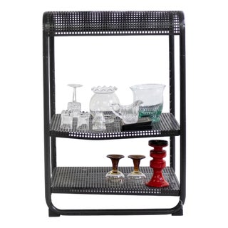 Steel Standing Shelf in Bauhaus Style, 1970s For Sale
