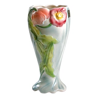 Large Art Nouveau St Clément Vase For Sale