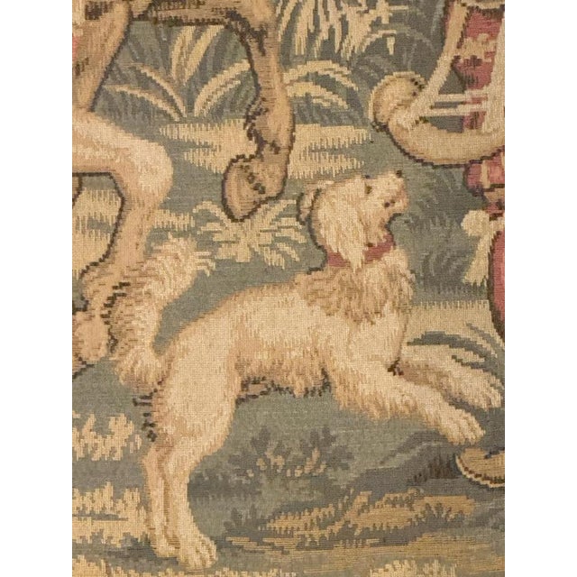 Vintage Aubusson Jaquar Tapestry, 1950s For Sale - Image 11 of 15