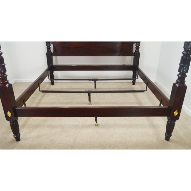 Traditional Stickley Williamsburg Collection King Poster Bed For Sale - Image 3 of 12
