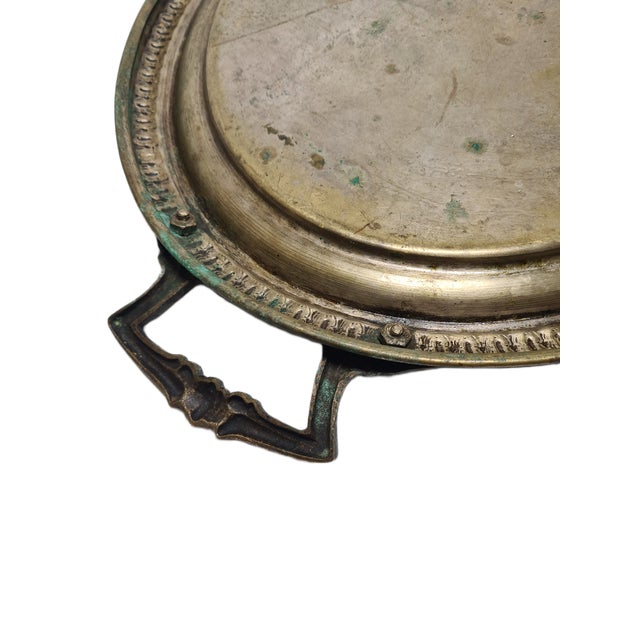 Antique Polish Oval Guilloshed Tray from Jarra, 1890s For Sale - Image 5 of 12