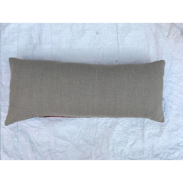 Textile Southwestern Style Wool Blanket Pillow For Sale - Image 7 of 8